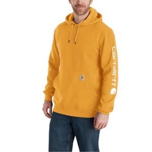 Carhartt Men's Loosefit Orange Hoodie, Size M